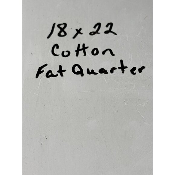 Floral Cotton Fat Quarter Fabric 18x22" Blue Background Pink Yellow Flowers - Picture 3 of 5